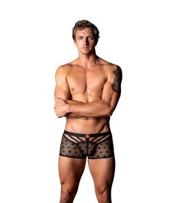 Male Power Love Star Short With Ring Black L