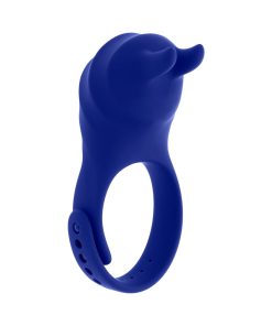 Zero Tolerance Adjustable Fun Ring Rechargeable Vibrating C-Ring With Remote Silicone Blue