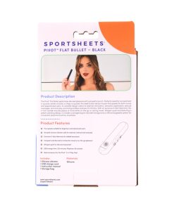 Sportsheets Pivot Flat Bullet Black