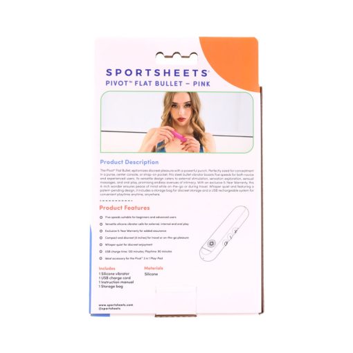 Sportsheets Pivot Flat Bullet Pink - Image 5