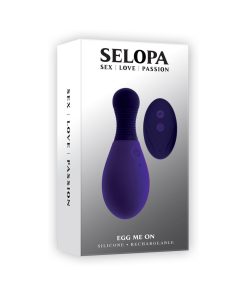 Selopa Egg On Me Rechargeable Vibrating Egg With Remote Silicone Purple