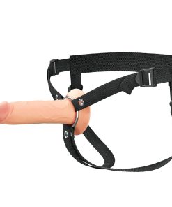 Fantasy X-Tensions Elite Hollow Silicone Strap-On 7 In. Light