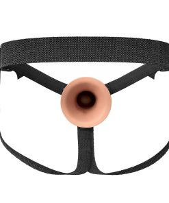 Fantasy X-Tensions Elite Hollow Silicone Strap-On 8 In. Light