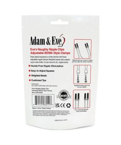 Adam & Eve Eve'S Naughty Nipple Clips (Bag Packaging)