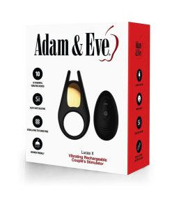 Adam & Eve Lucas Ii Vibrating Rechargeable Couple'S Stimulator