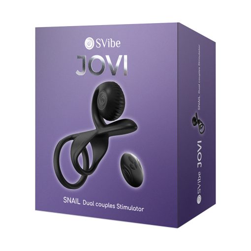 vibrating couples ring in black silicone with dual motors, ergonomic waterproof design and remote control