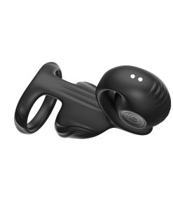 Snail Vibe Jovi Vibrating Couples Ring with Remote – Black