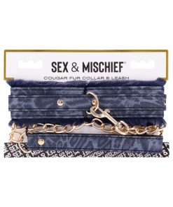 Sportsheets Sex & Mischief Cougar Fur Collar & Leash