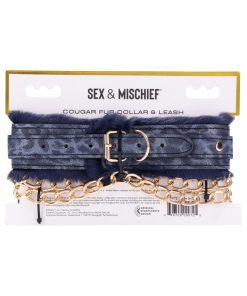 Sportsheets Sex & Mischief Cougar Fur Collar & Leash