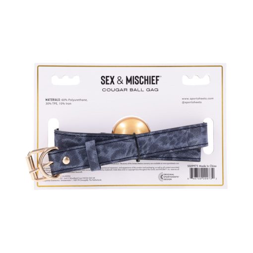 Sportsheets Sex & Mischief Cougar Ball Gag - Image 8