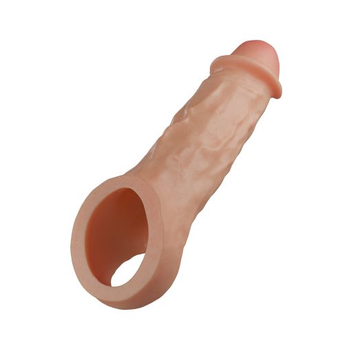Performance Plus Intrepid 2 In. Silicone Penis Xtender Beige - Image 5