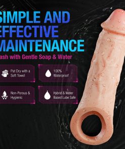 Performance Plus Intrepid 2 In. Silicone Penis Xtender Beige