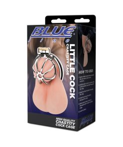Blue Line Little Cock Chastity Cage