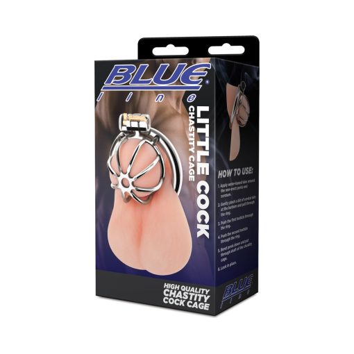 Blue Line Little Cock Chastity Cage - Image 5