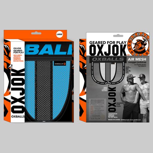 Oxballs Oxjok Airmesh Swagger Slider-Strap Jock Sky Blue S - Image 6