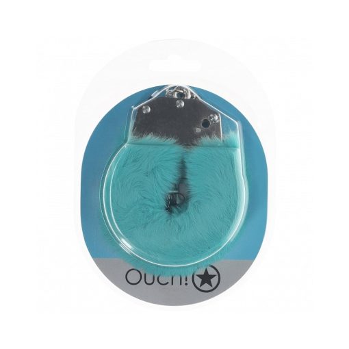 Ouch! Heavy-Duty Fluffy Handcuffs Blue - Image 2