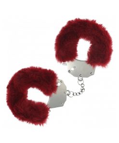 Ouch! Heavy-Duty Fluffy Handcuffs Burgundy