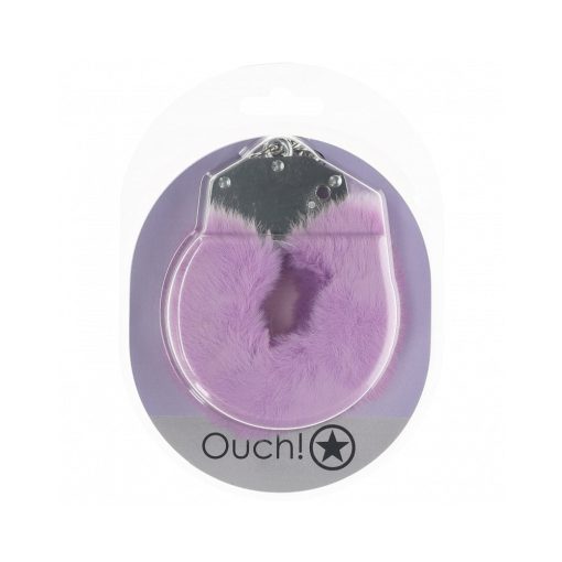 Ouch! Heavy-Duty Fluffy Handcuffs Lavender - Image 2