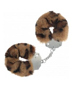 Ouch! Heavy-Duty Fluffy Handcuffs Leopard