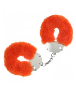 Ouch! Heavy-Duty Fluffy Handcuffs Orange