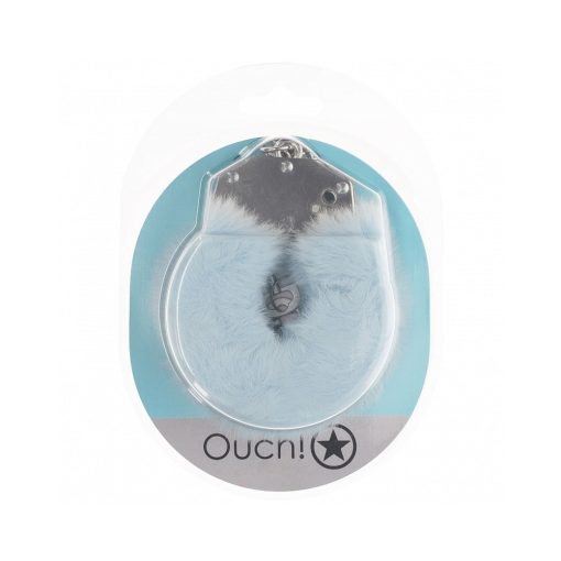 Ouch! Heavy-Duty Fluffy Handcuffs Powder Blue - Image 2