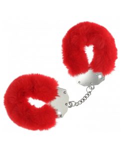 Ouch! Heavy-Duty Fluffy Handcuffs Red