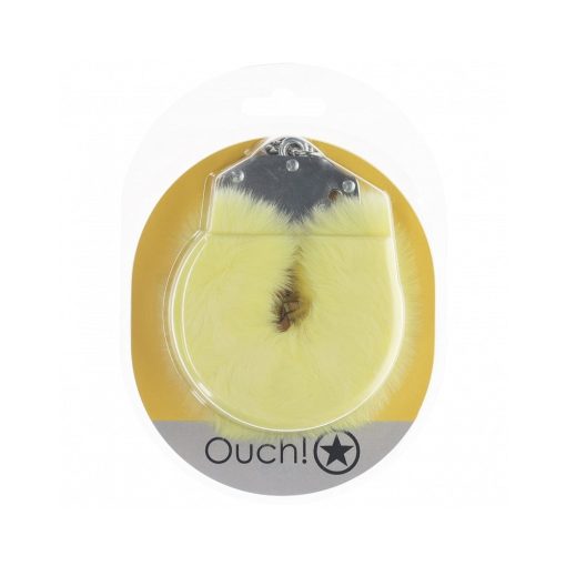 Ouch! Heavy-Duty Fluffy Handcuffs Yellow - Image 2