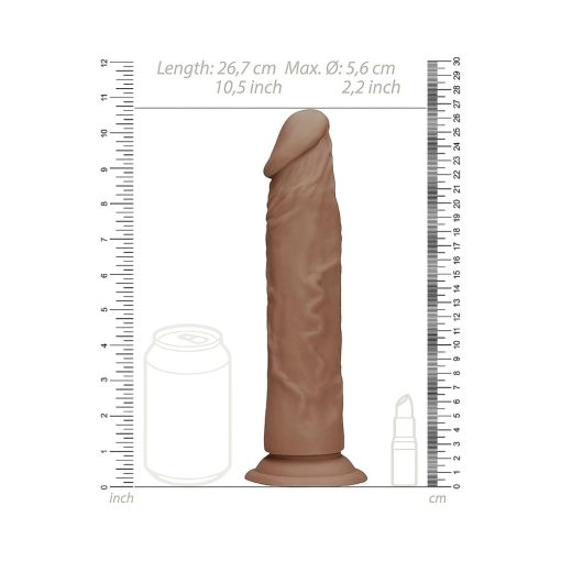Realrock Realistic Dildo 10 In. Tan - Image 8
