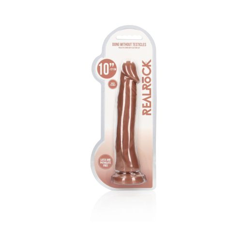 Realrock Realistic Dildo 10 In. Tan - Image 9