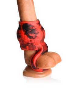 Creature Cocks Hell Hound Silicone Girth Enhancer With Ball Strap M