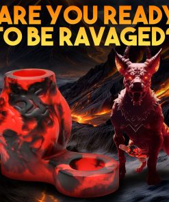 Creature Cocks Hell Hound Silicone Girth Enhancer With Ball Strap M