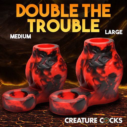 Creature Cocks Hell Hound Silicone Girth Enhancer With Ball Strap M - Image 17