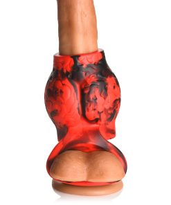 Creature Cocks Hell Hound Silicone Girth Enhancer With Ball Strap L