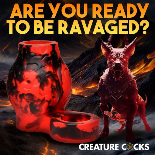 Creature Cocks Hell Hound Silicone Girth Enhancer With Ball Strap L - Image 12