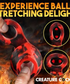 Creature Cocks Hell Hound Silicone Girth Enhancer With Ball Strap L