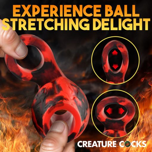 Creature Cocks Hell Hound Silicone Girth Enhancer With Ball Strap L - Image 13