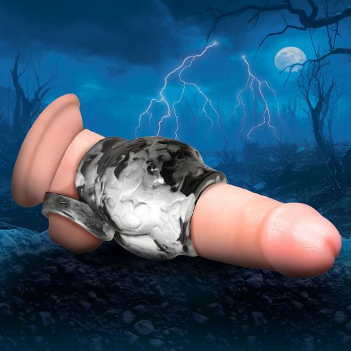 Creature Cocks Night Prowler Silicone Girth Enhancer With Ball Strap M - Image 11