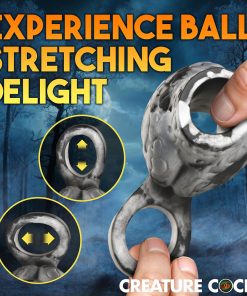 Creature Cocks Night Prowler Silicone Girth Enhancer With Ball Strap M
