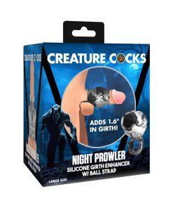 Creature Cocks Night Prowler Silicone Girth Enhancer With Ball Strap L