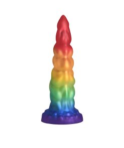 Creature Cocks Rainbow Horn Silicone Dildo