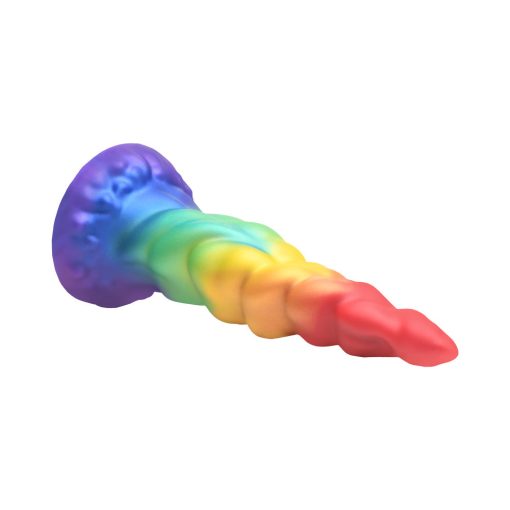 Creature Cocks Rainbow Horn Silicone Dildo - Image 4