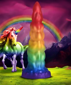 Creature Cocks Rainbow Horn Silicone Dildo