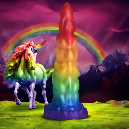 Creature Cocks Rainbow Horn Silicone Dildo - Image 7