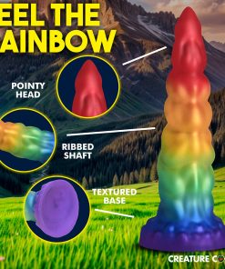 Creature Cocks Rainbow Horn Silicone Dildo
