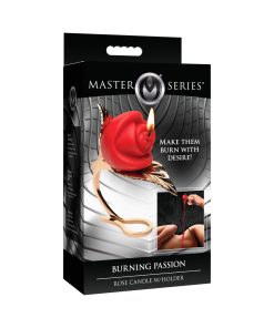 Master Series Burning Passion Rose Candle With Holder