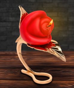 Master Series Burning Passion Rose Candle With Holder