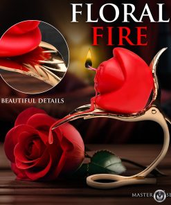 Master Series Burning Passion Rose Candle With Holder
