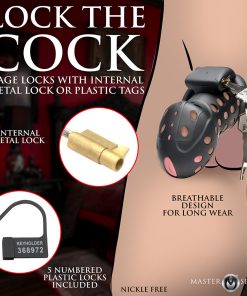 Master Series Lock Down Chastity Cage
