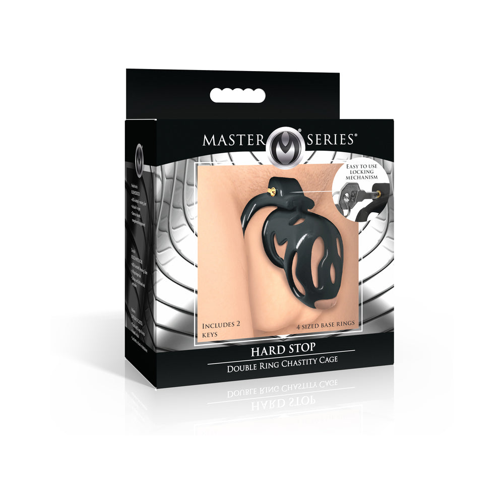 Master Series Double Ring Chastity Cage 1 Master Series Double Ring Chastity Cage
