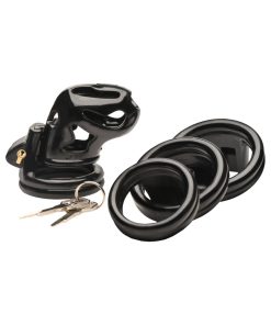 Master Series Double Ring Chastity Cage 18 Master Series Double Ring Chastity Cage